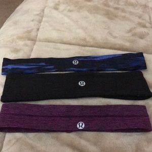 Set of 3 lululemon headbands